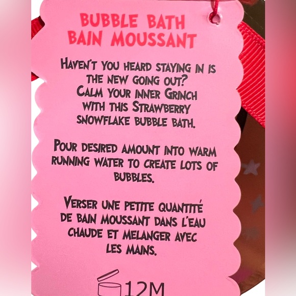 Grinch Cindy-Lou NWT Christmas Bath Body Bubble Bath Fizzer Hand Wash Head Band - Picture 9 of 10